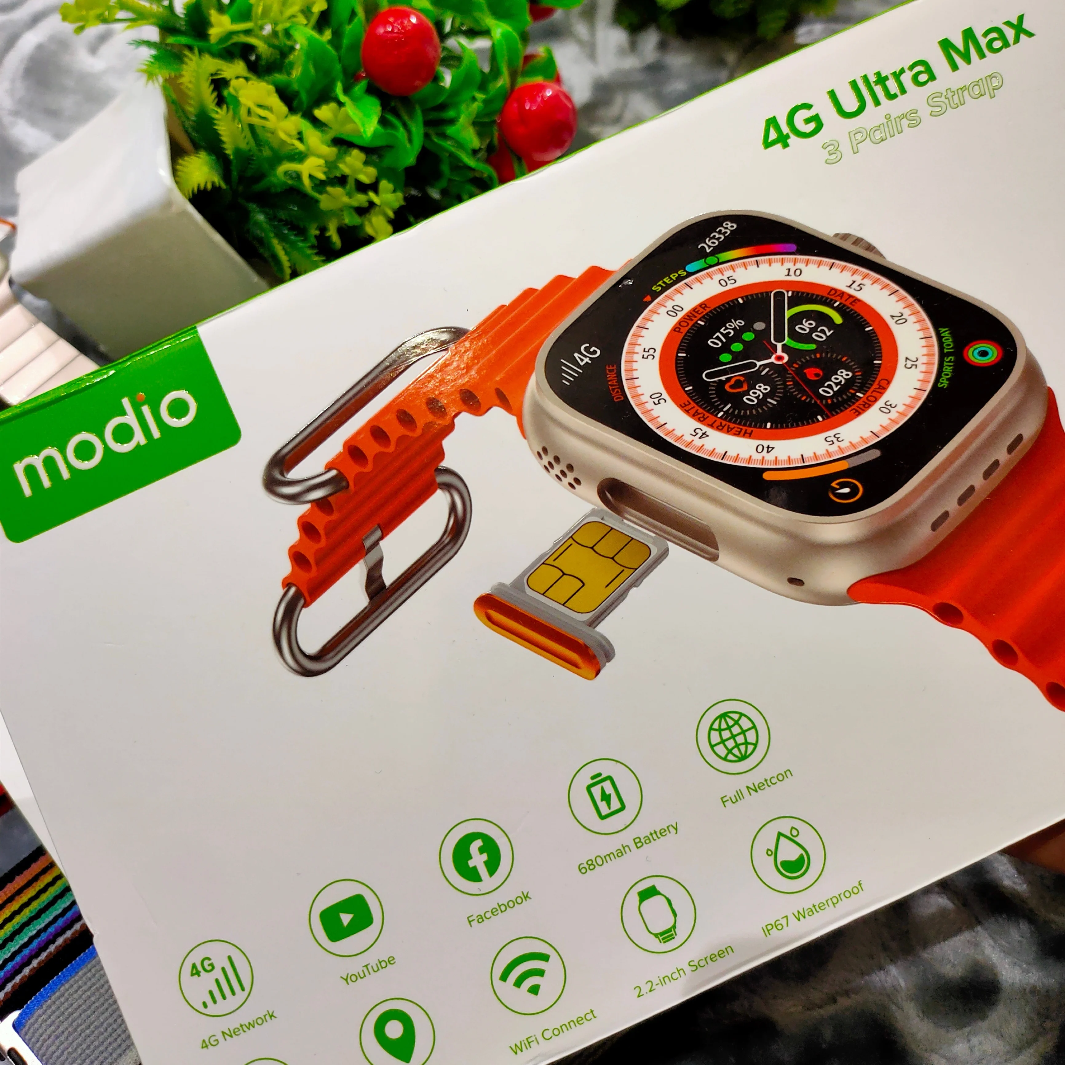 4G Ultra Max Android Watch 4gb