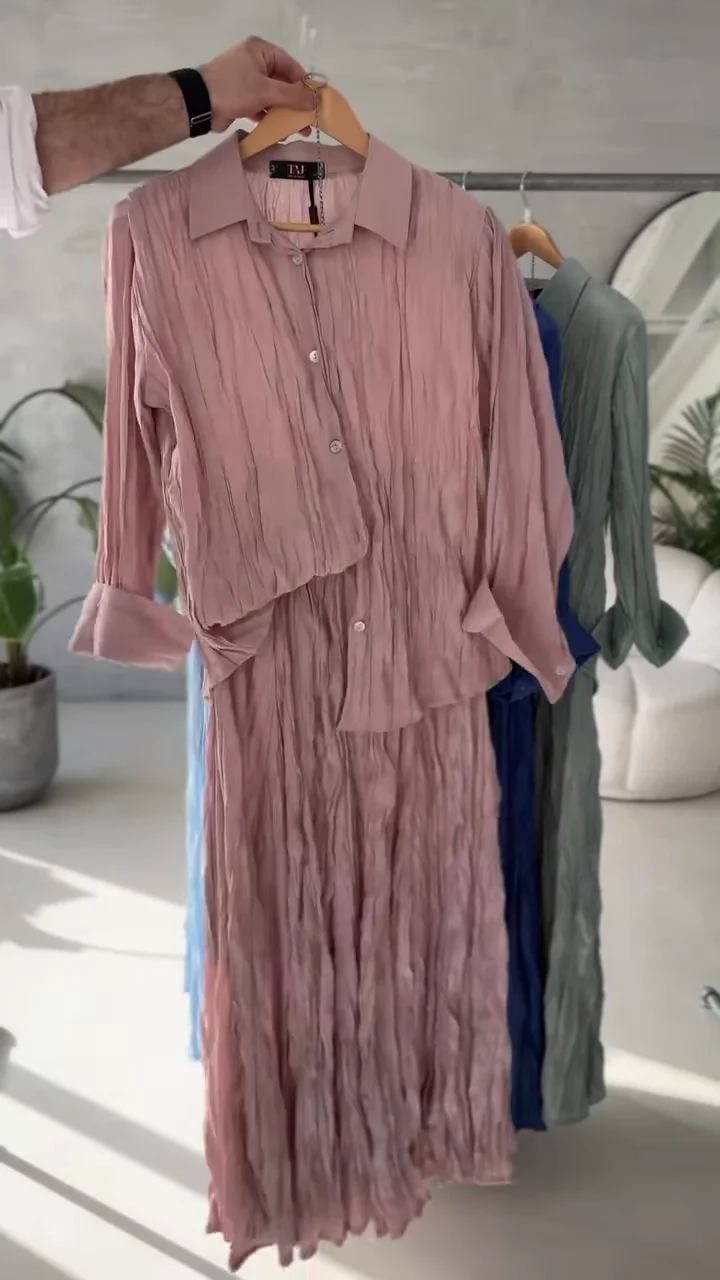 Crinkle Cotton Shirt Dresses - Airy. Elegant. Effortless