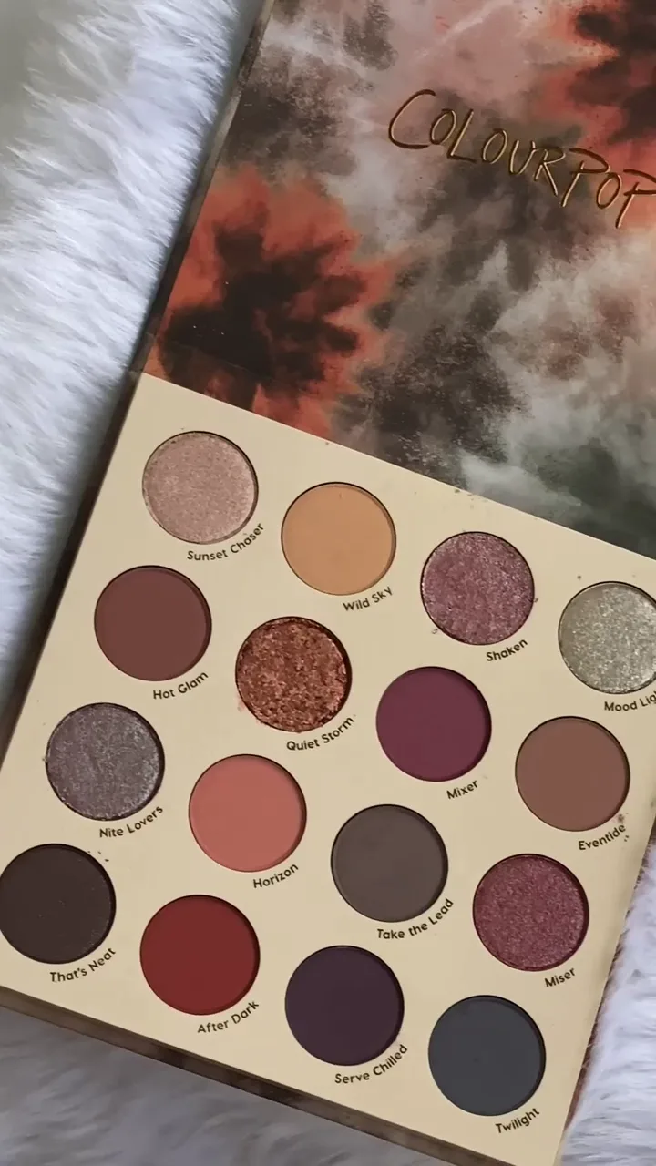 ColourPop 16-Pan Eyeshadow Palette - Professional Matte & Metallic Pigment Eye Makeup Kit for Versatile Looks