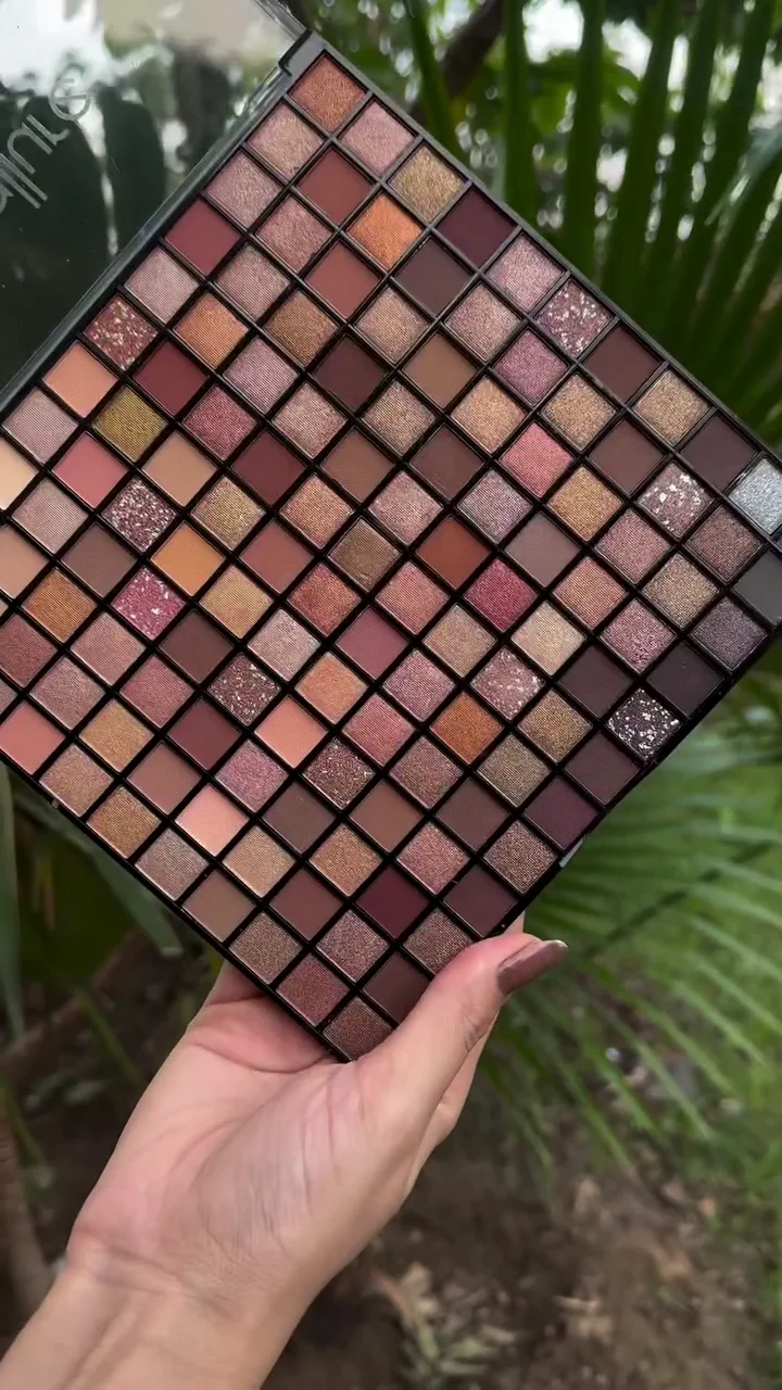 100 Color Professional Nude and Smokey Eyeshadow Palette - Ultra-Pigmented Matte, Shimmer, and Glitter Earth Tone Makeup Kit