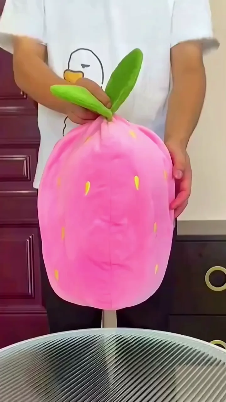 Adorable Strawberry Rabbit Plushie, Cute Bunny Soft Toy