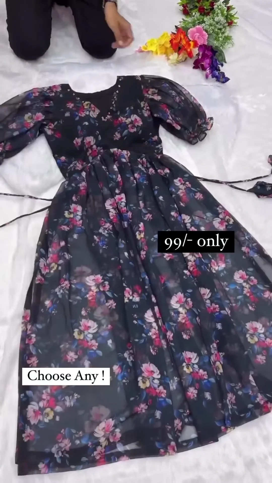 tranding classic fit and flare gathered pleted women dresses & gown